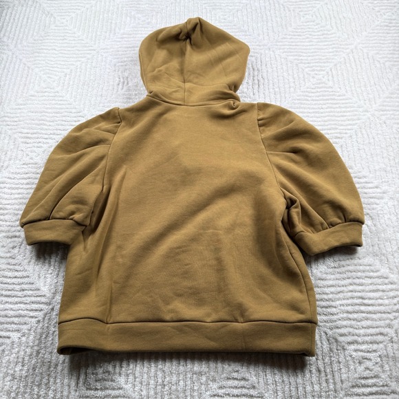 ba&sh Hoodie Women's M NWT Camel Puff Sleeve Embellished Hoodie Sweatshirt Chic - Picture 2 of 14